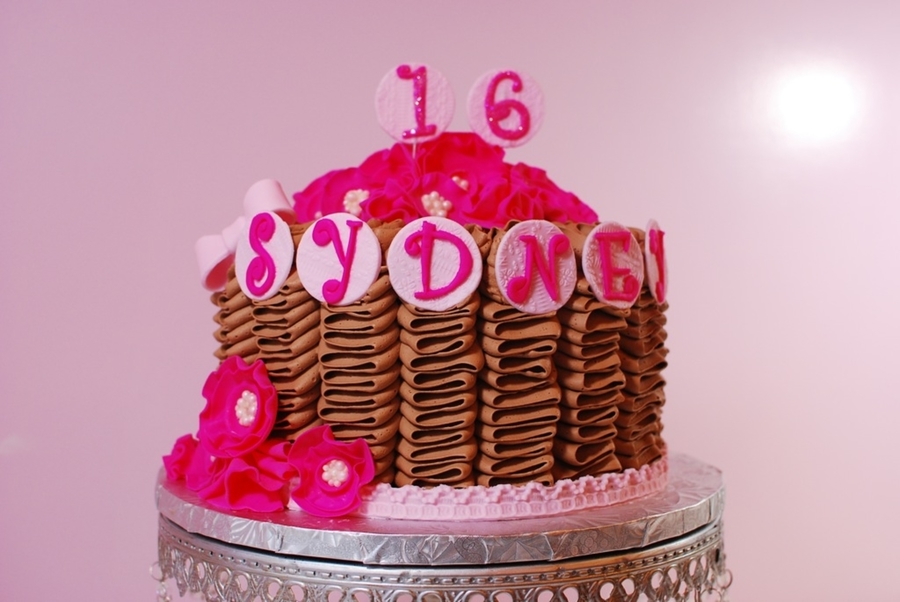 Ruffles And Fantasy Flowers on Cake Central Ruffles And Fantasy Flowers on Cake Central