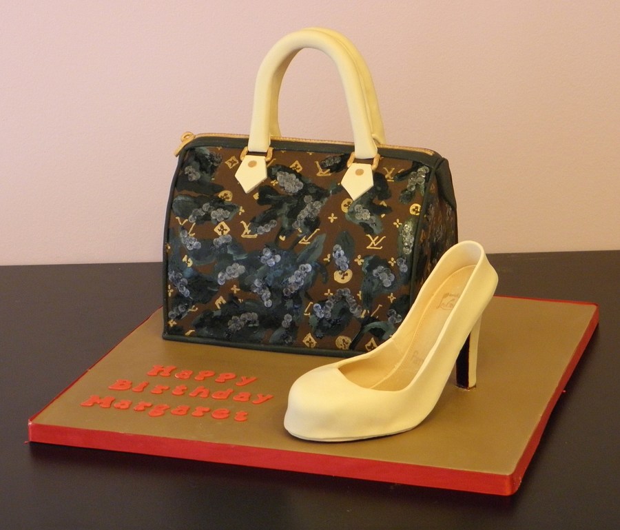 Louis Vuitton Purse & Louboutin Shoe on Cake Central Louis Vuitton Purse & Louboutin Shoe on Cake Central