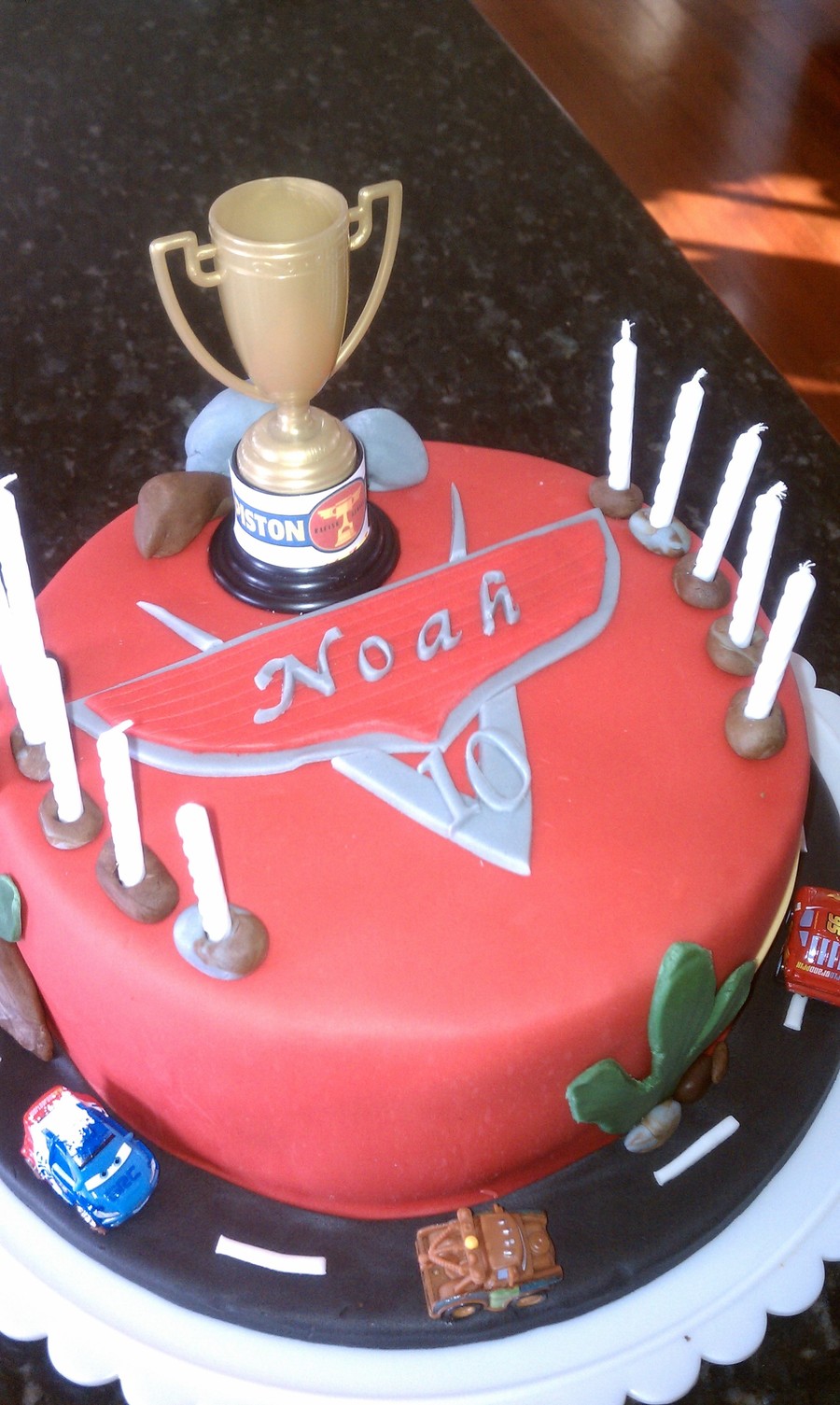 Cars 2 Piston Cup Birthday Cake