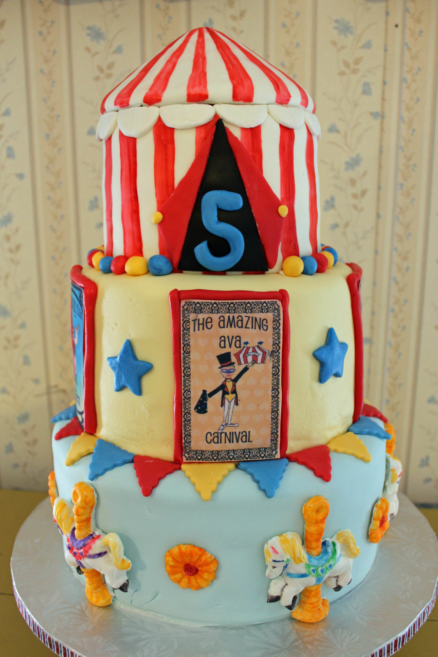 Ava's Carnival Cake on Cake Central Ava's Carnival Cake on Cake Central