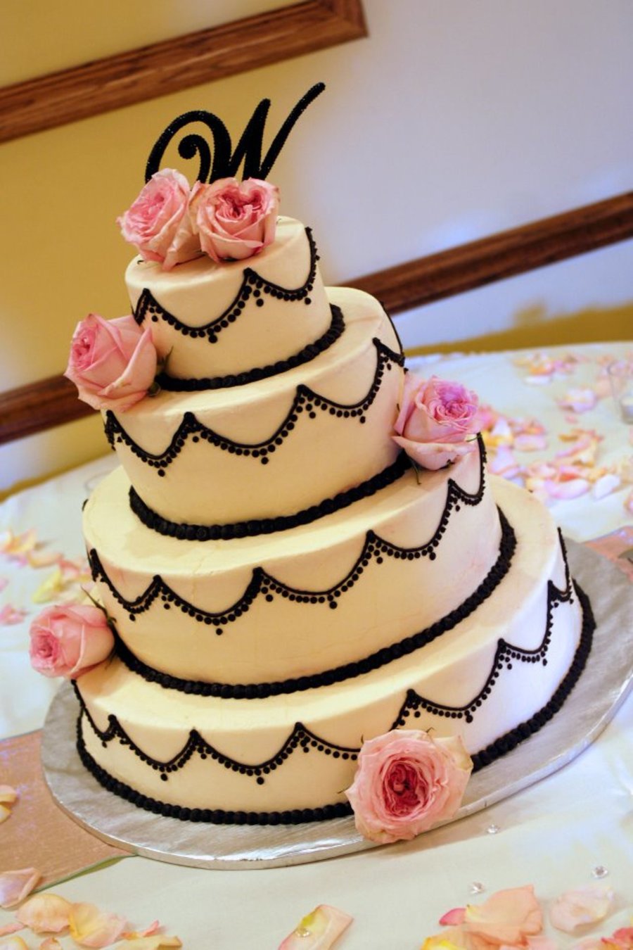 4-Tier Wedding Cake on Cake Central 4-Tier Wedding Cake on Cake Central