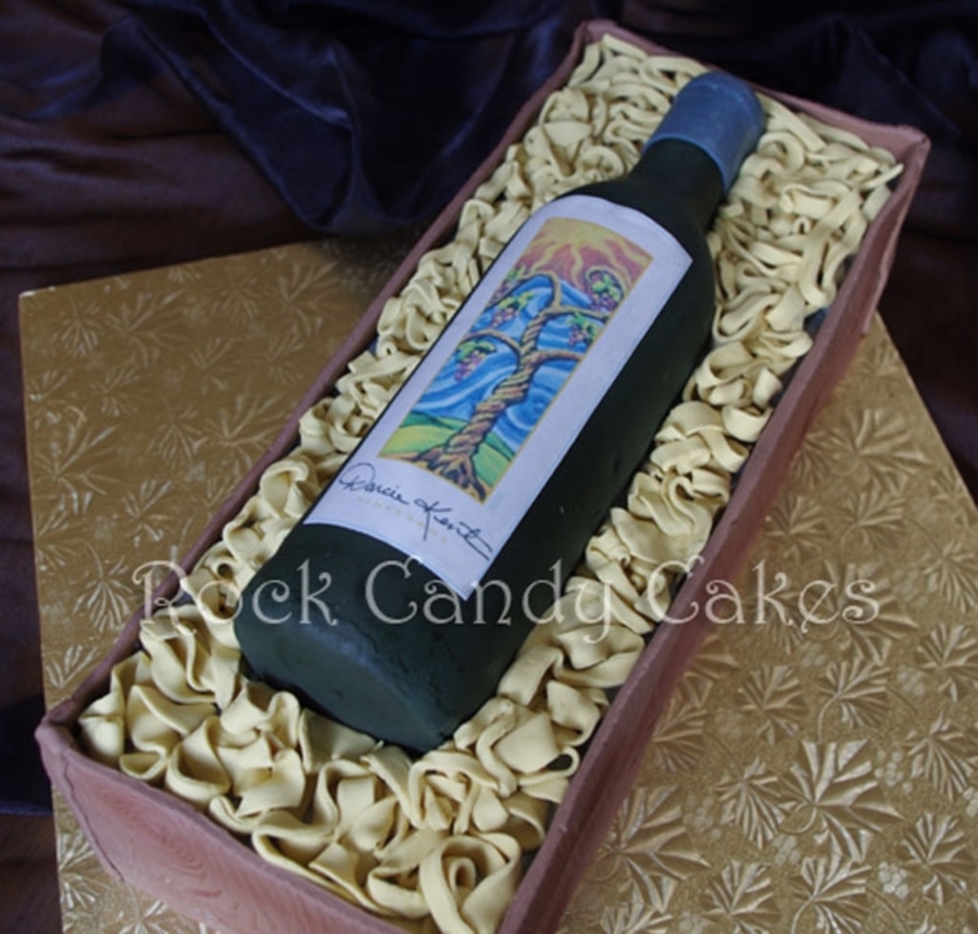 Wine Bottle In Crate on Cake Central Wine Bottle In Crate on Cake Central