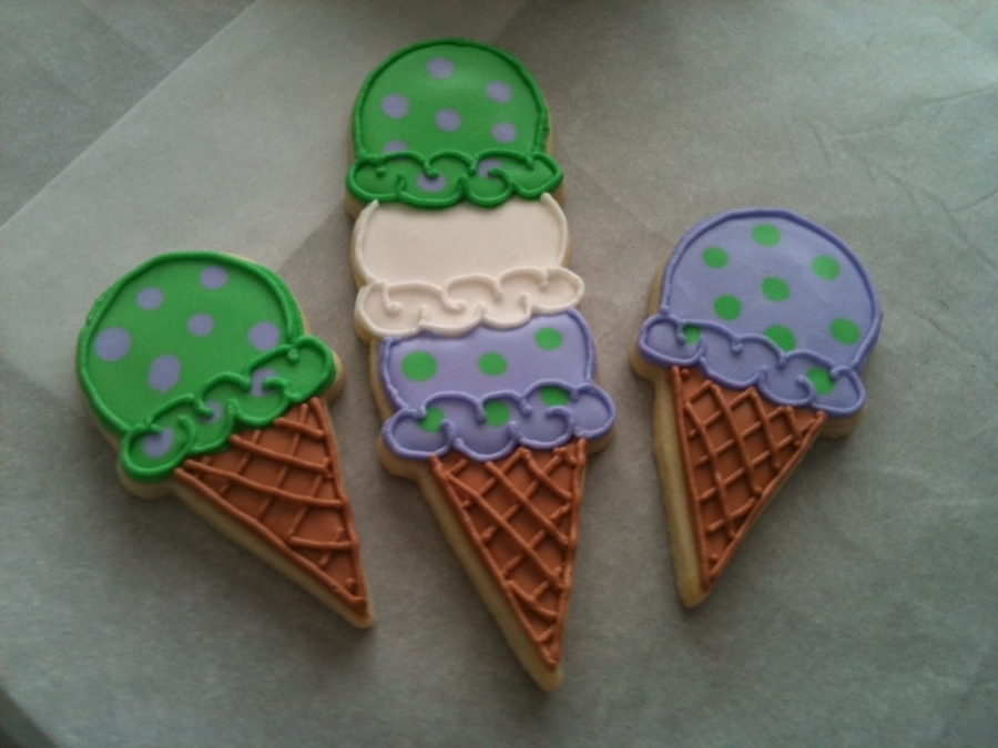 Ice Cream Cone Cookies on Cake Central Ice Cream Cone Cookies on Cake Central