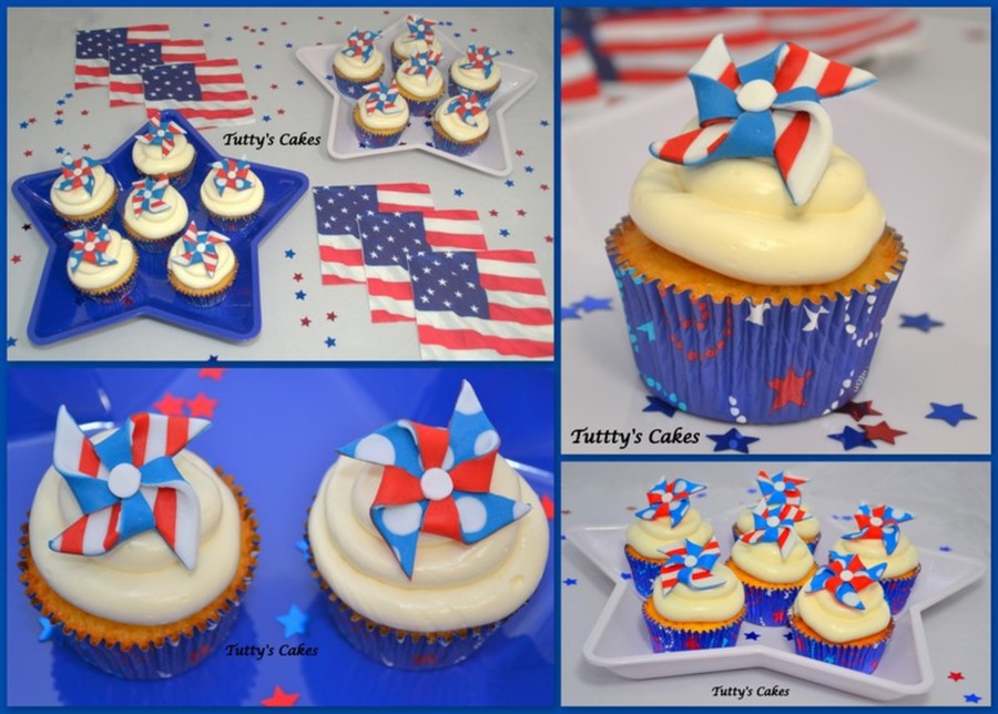 Patriotic Pinwheel Cupcakes!! on Cake Central Patriotic Pinwheel Cupcakes!! on Cake Central
