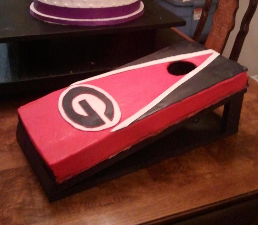 Uga Cornhole Cake