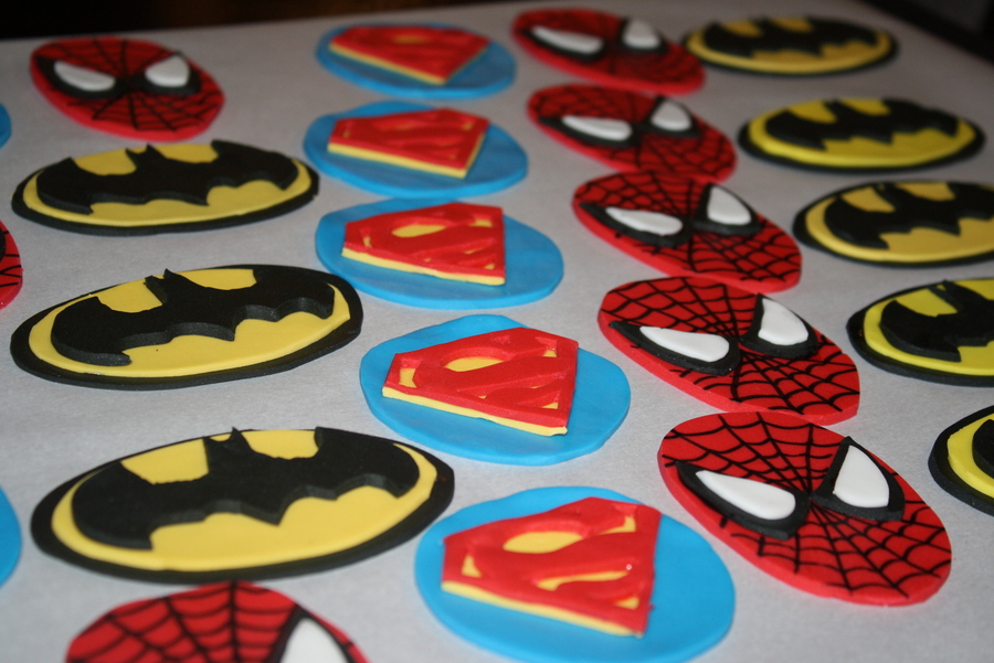 Superhero Birthday Cake Decorations Superhero Birthday Cake Decorations