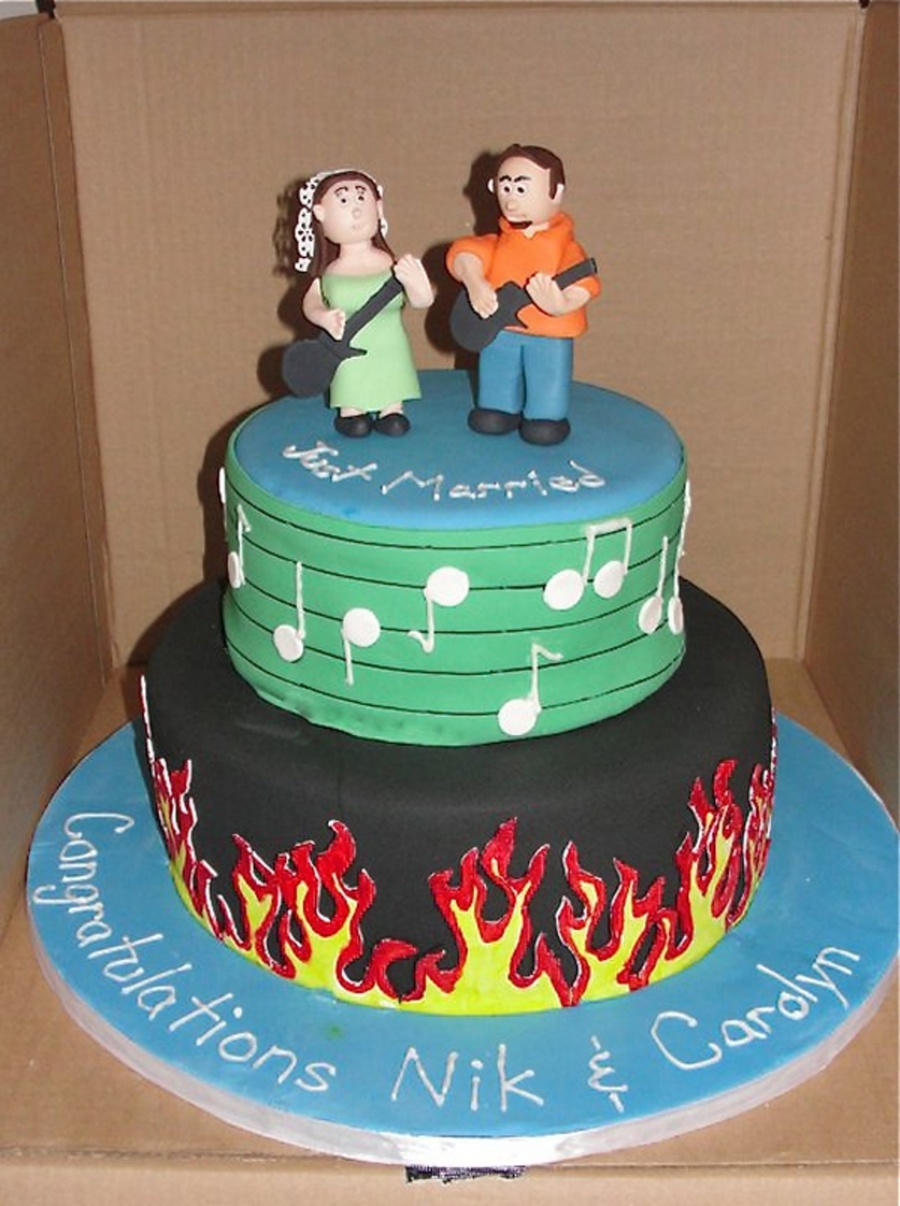 Guitar Hero Wedding on Cake Central Guitar Hero Wedding on Cake Central