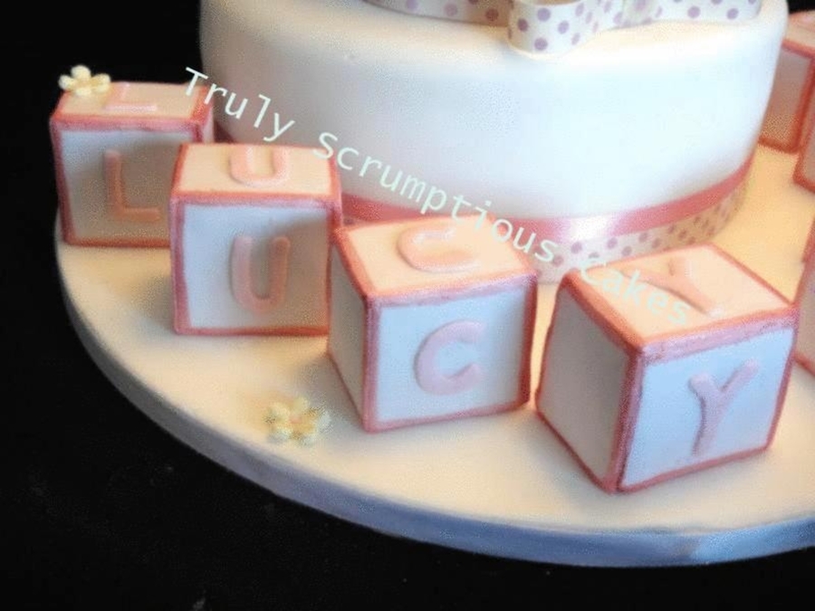 Name Block Christening - CakeCentral.com