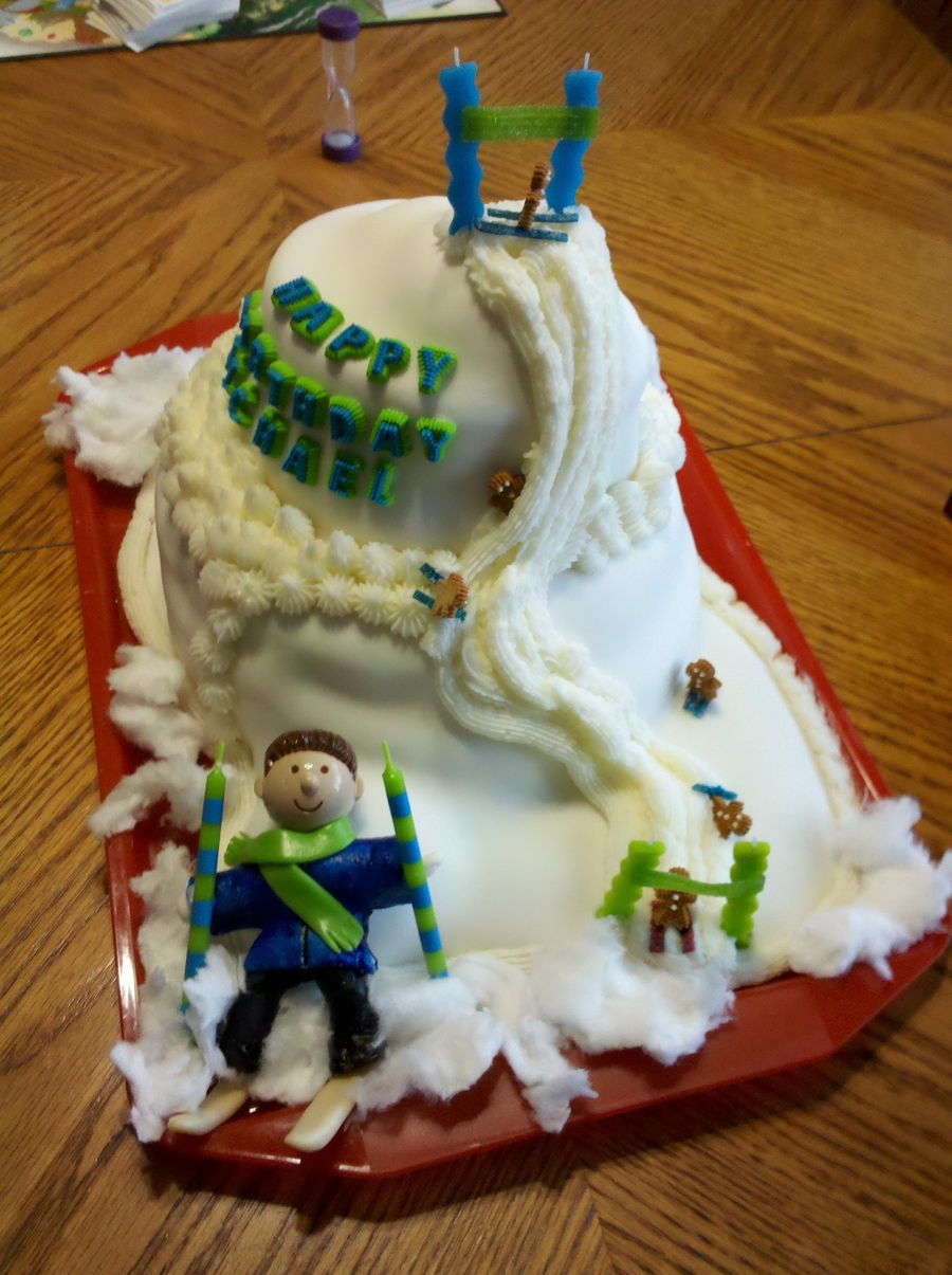 Skier's Cake on Cake Central Skier's Cake on Cake Central