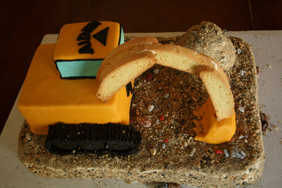 Digger Truck Birthday Cake Digger Truck Birthday Cake