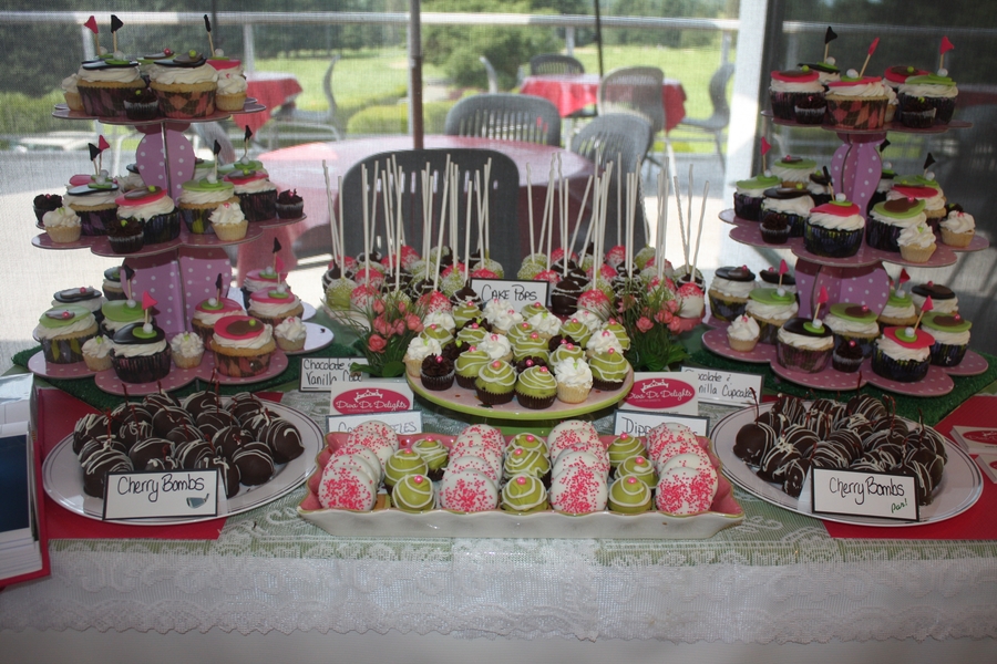 Golf Tournament Dessert Table