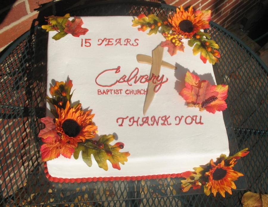 Sunflower Fall Sheet Cake