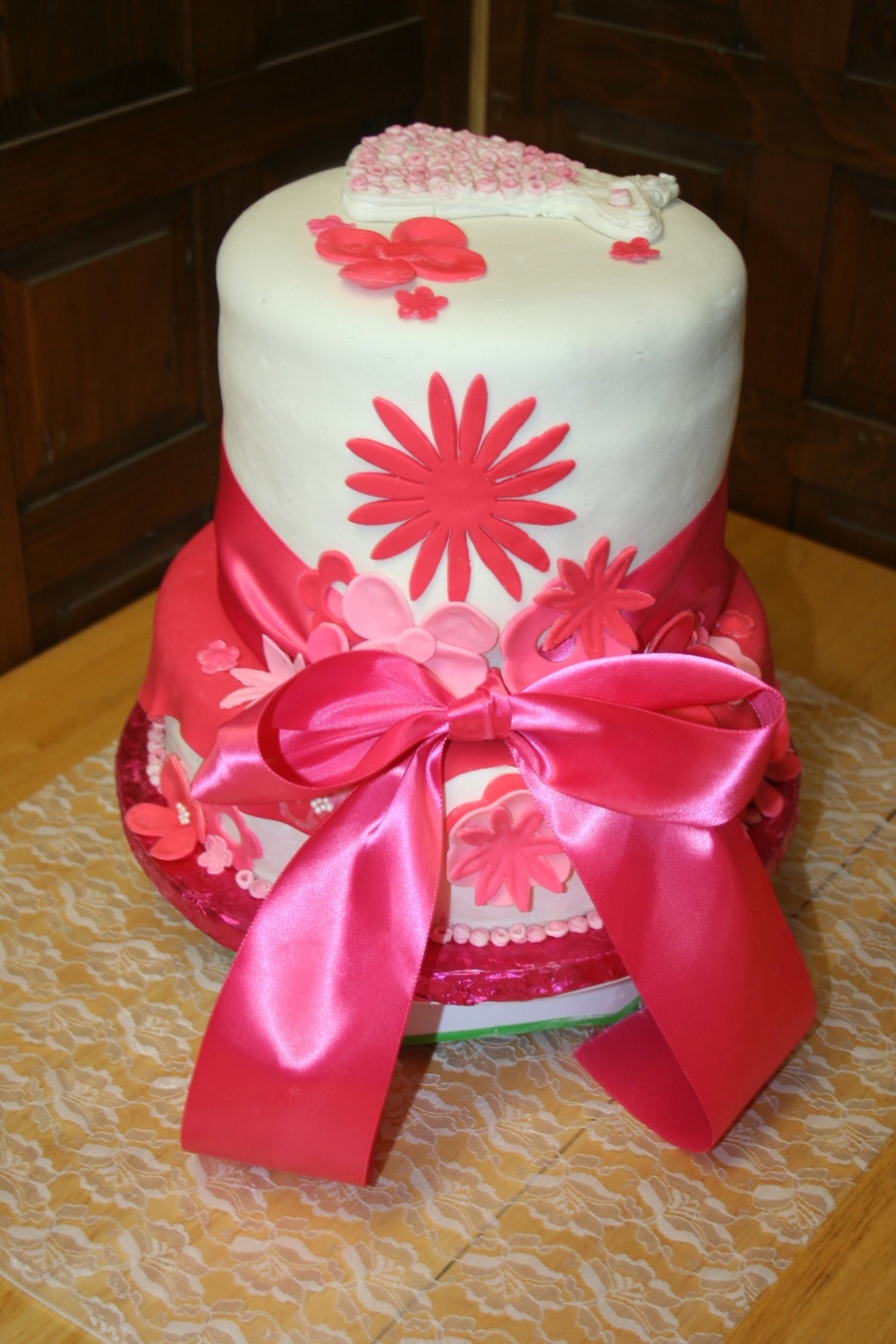 2Nd Bridal Cake -Flowers on Cake Central 2Nd Bridal Cake -Flowers on Cake Central