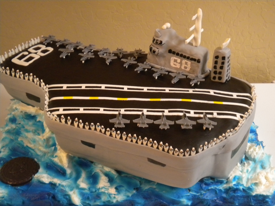 Aircraft Carrier Cake