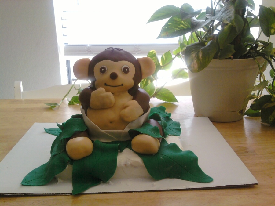 3D Monkey Cake on Cake Central 3D Monkey Cake on Cake Central