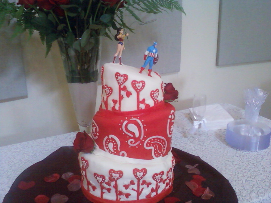 Red And White Cake on Cake Central Red And White Cake on Cake Central