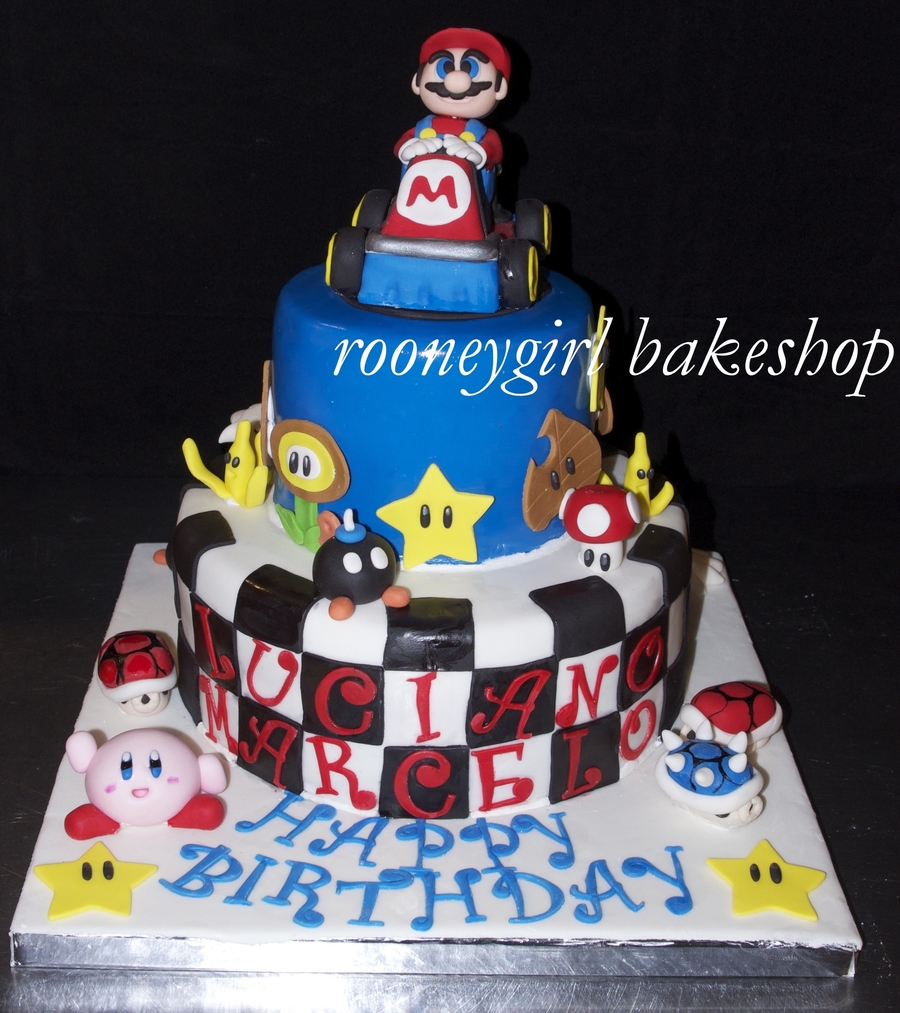 Super Mariokart Birthday Cake By Rooneygirl Bakeshop on Cake Central Super Mariokart Birthday Cake By Rooneygirl Bakeshop on Cake Central