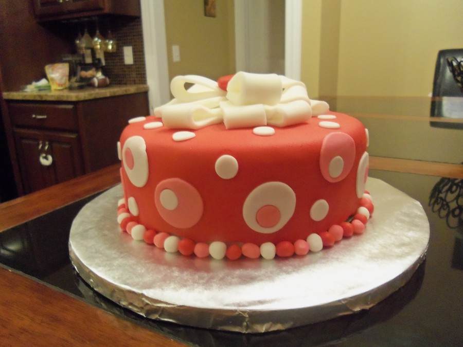 Red And Pink Polka Dot Cake on Cake Central Red And Pink Polka Dot Cake on Cake Central