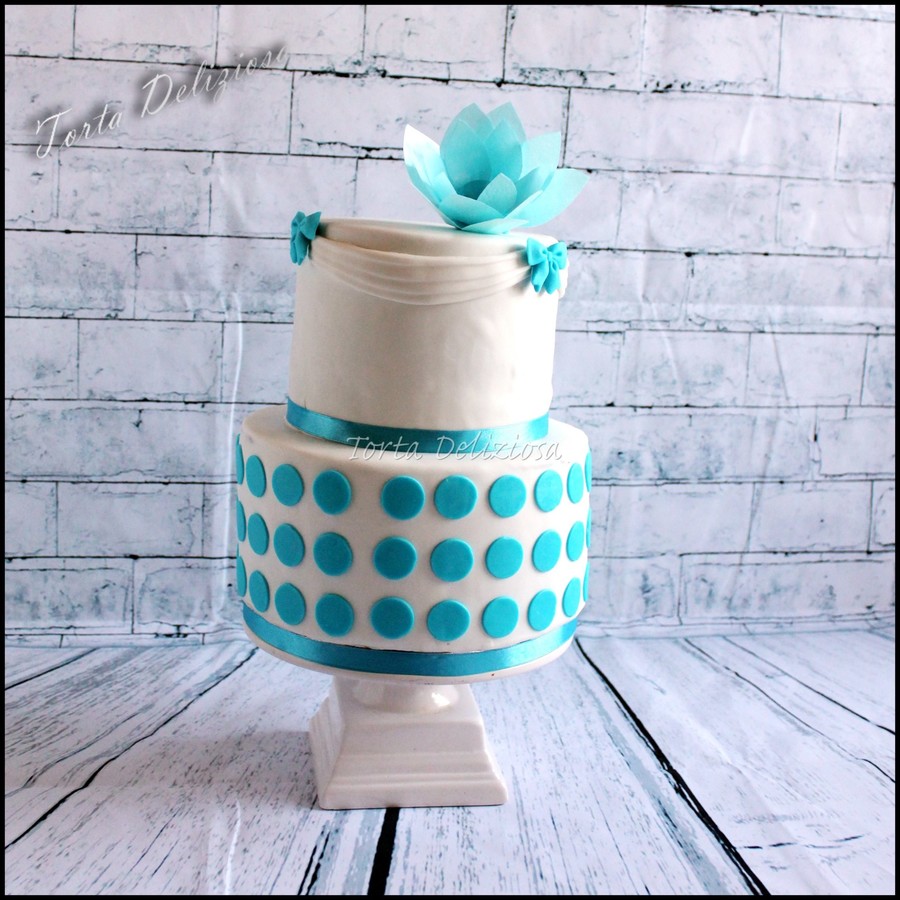 Blue Pattern Wedding Cake on Cake Central Blue Pattern Wedding Cake on Cake Central