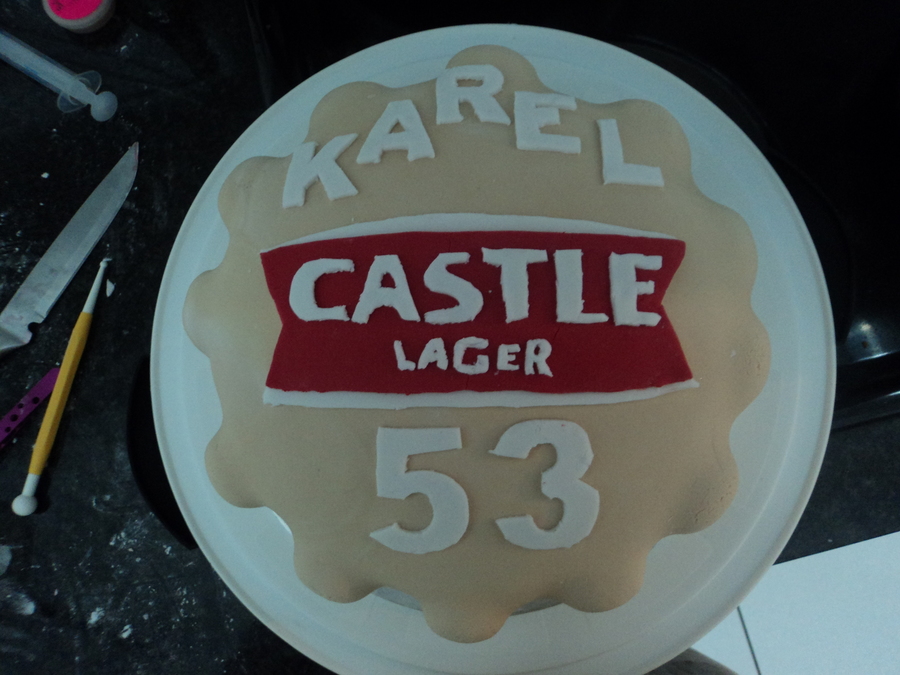 Castle Lager Beer Lid Cake