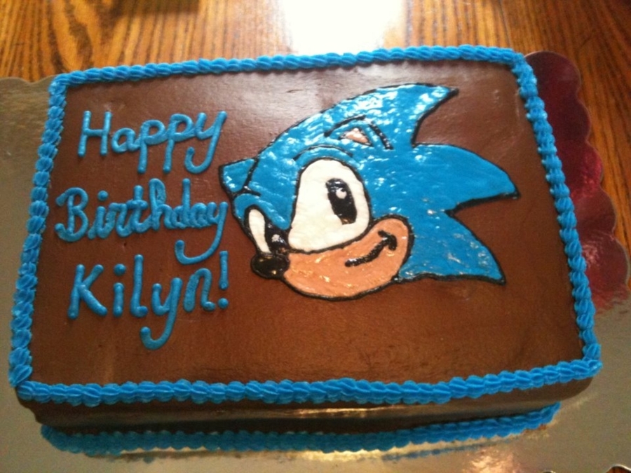 Homemade Sonic The Hedgehog Birthday Cake Homemade Sonic The Hedgehog Birthday Cake