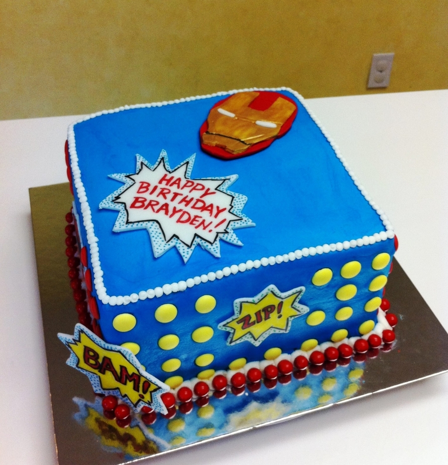 Iron Man Birthday Cake Pictures Iron Man Birthday Cake Pictures