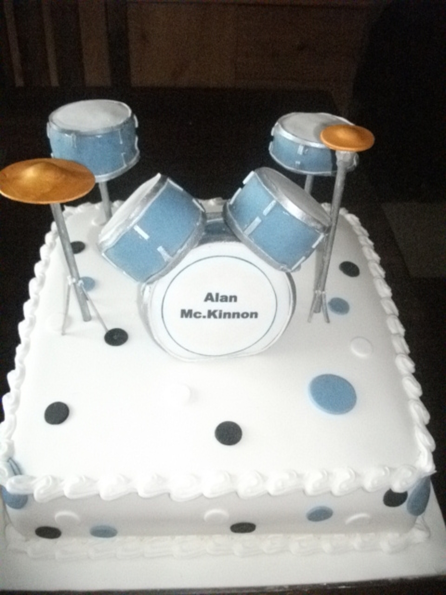 Drum Kit Cake - CakeCentral.com