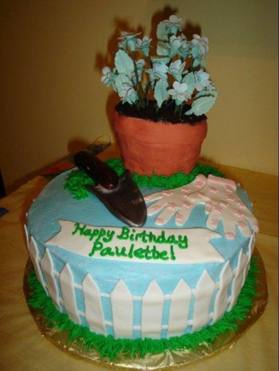 Gardening Birthday Cake