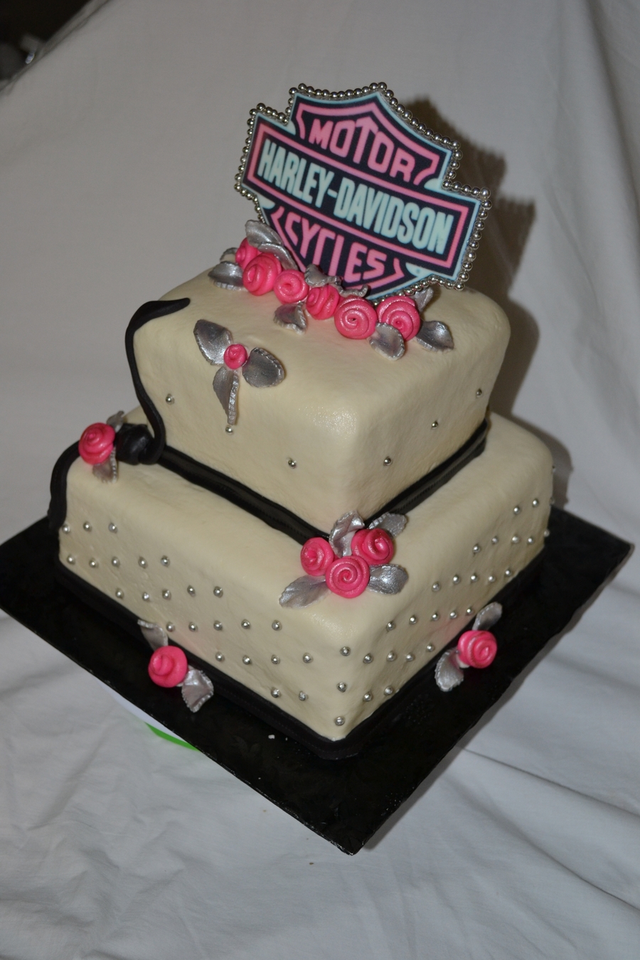 Feminine Harley Davidson Birthday Cake Feminine Harley Davidson Birthday Cake