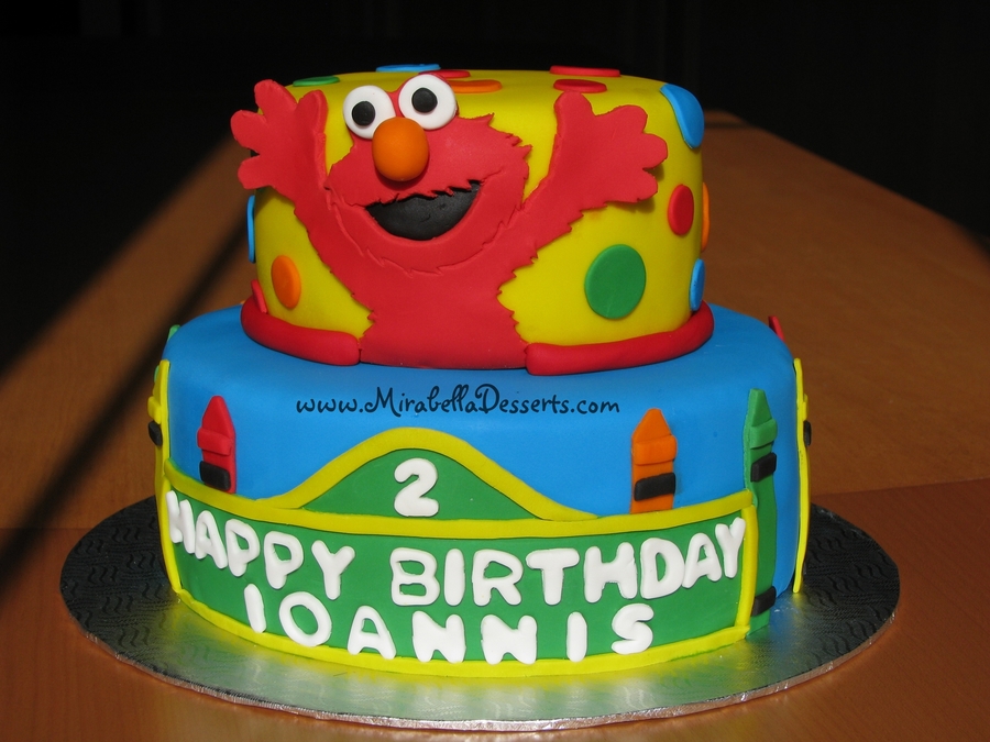 Sesame Street/elmo Birthday Cake - CakeCentral.com