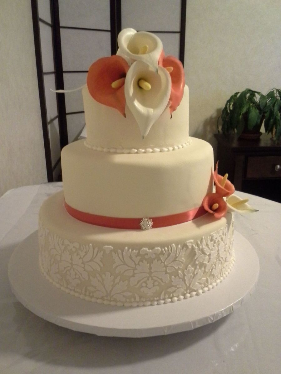 My First Wedding Cake on Cake Central My First Wedding Cake on Cake Central