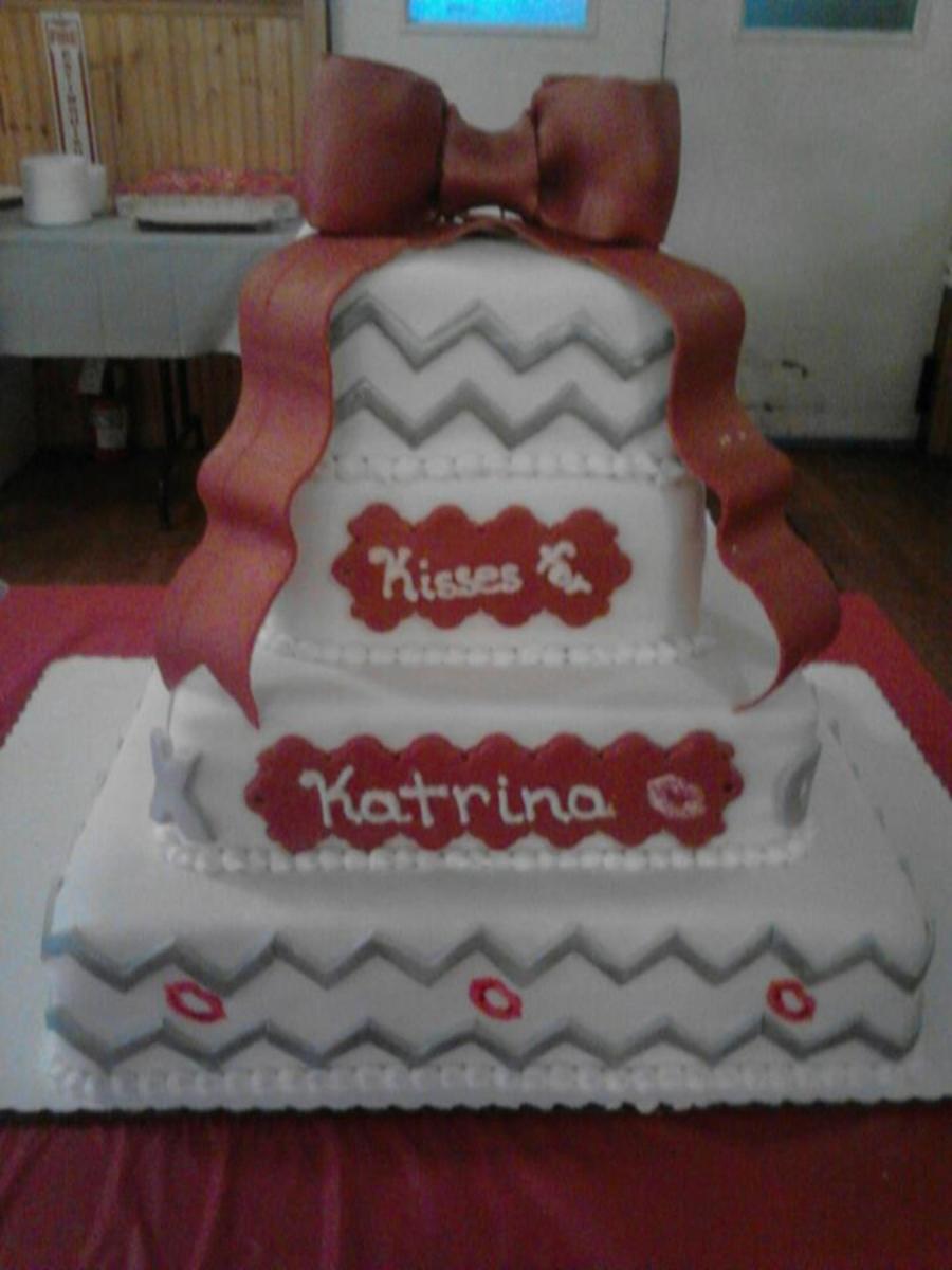 Here Is The Donation Cake We Made For The Kisses For Katrina Benefit Dinner Katrina Was A 3 Year Old Little Girl That Had Sever Sleep Apnea... on Cake Central Here Is The Donation Cake We Made For The Kisses For Katrina Benefit Dinner Katrina Was A 3 Year Old Little Girl That Had Sever Sleep Apnea... on Cake Central