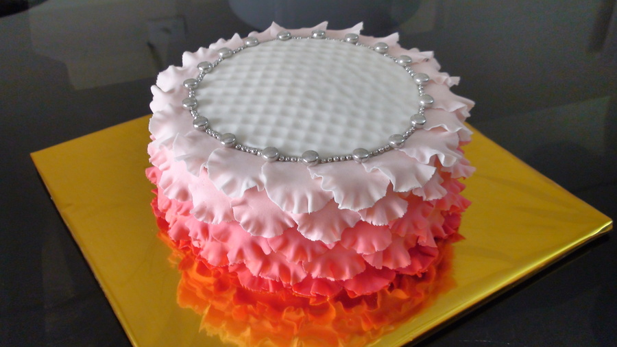 Rose Petal Ruffle Cake!!
