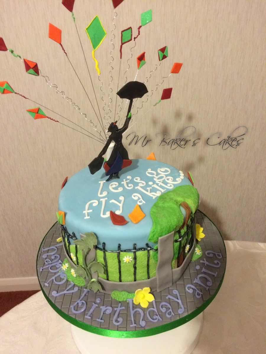 Mary Poppins Kite Cake Mary Poppins Kite Cake