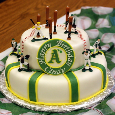 Baseball Cake Oakland A's Baseball Cake Oakland A's