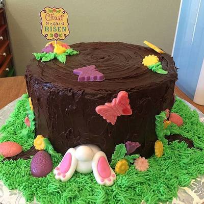 Bunny Tree Trunk Easter Cake Bunny Tree Trunk Easter Cake