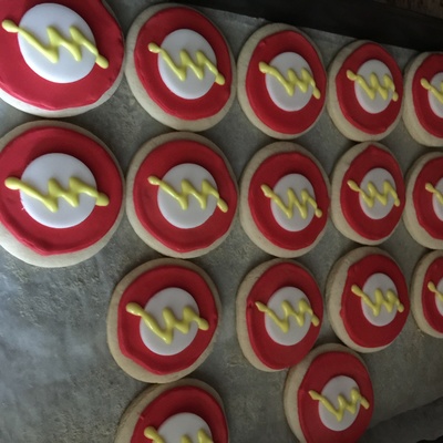 The Flash Cookies (Superhero Cookies) on Cake Central
