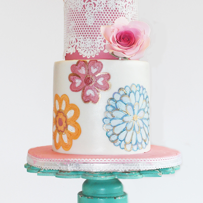 Vintage Tea Party Cake Vintage Tea Party Cake