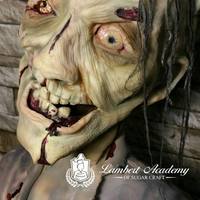 Walking Dead Cake I had the pleasure to present one of my artworks to a child of Icing Smiles. His wish was for a Walking Dead cake. This is my piece.