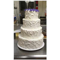 4 Tier Wedding Cake Wedding Cake I made! Vanilla with vanilla!