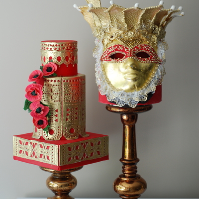 Venetian Mask Cake Venetian Mask Cake