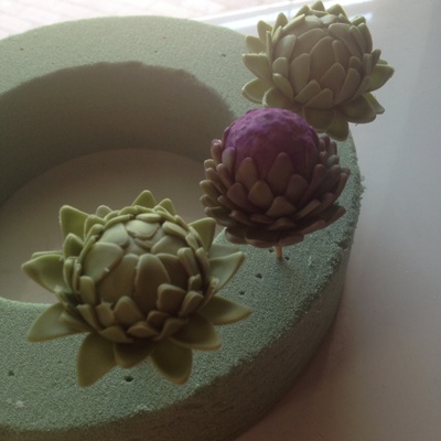 Gumpaste Artichokes