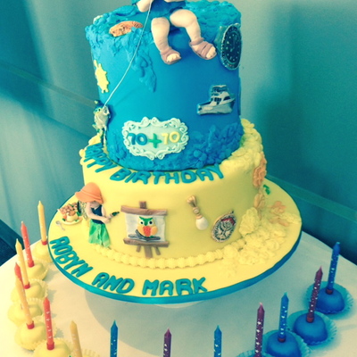 70 + 70 Birthday Cake 70 + 70 Birthday Cake