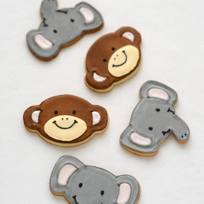 Monkey And Elephant Cookies on Cake Central