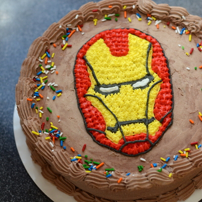 Iron Man Birthday Ice Cream Cake on Cake Central
