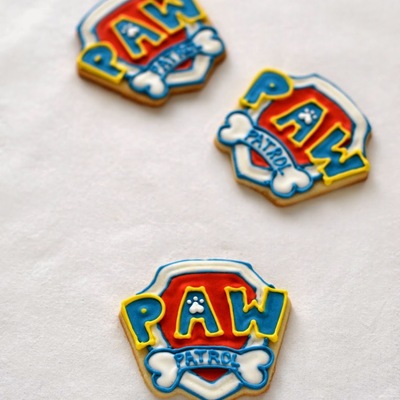 Paw Patrol Badge Cookies on Cake Central