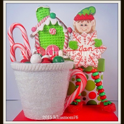 Standing Elf Place Card And 3-D Cookie Mug