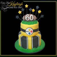 Steelers Birthday Cake This was a cake I designed for a client that was throwing her husband a surprise birthday party.