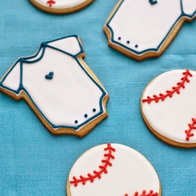 Baseball Cookies And Onesie Cookies on Cake Central