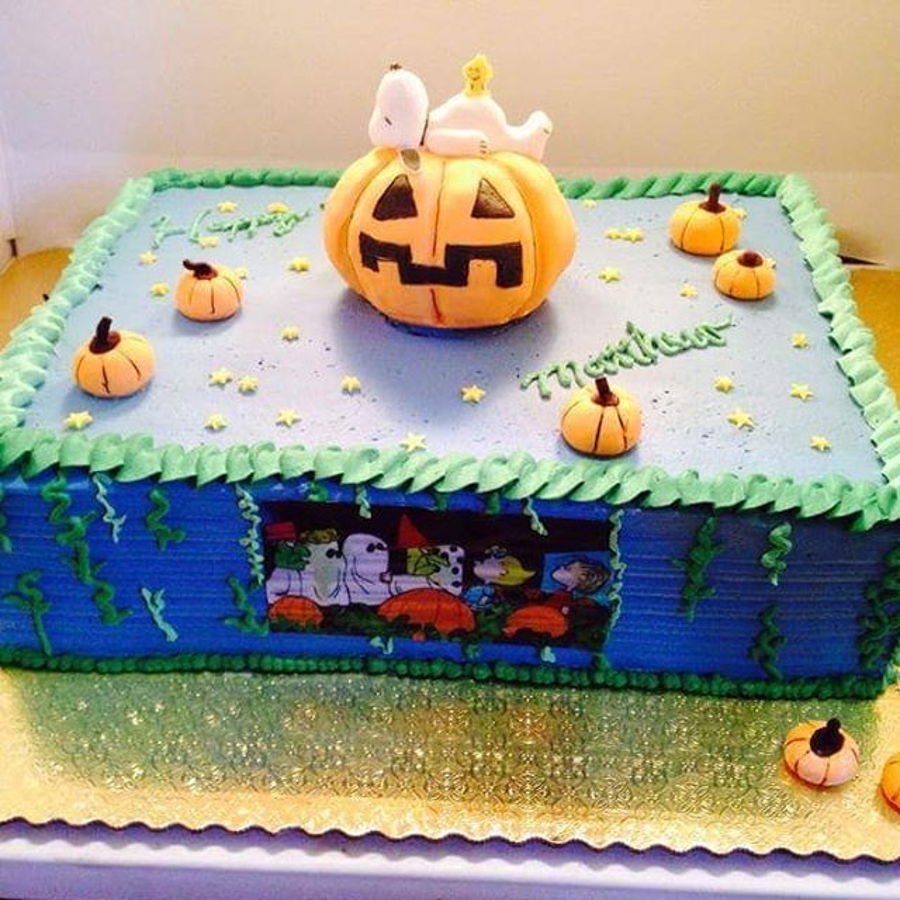 Halloween Snoopy Cake - CakeCentral.com